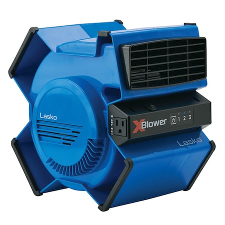 Almo 6-Position Utility Blower Fan with Accessory Outlet, USB Ports, and Circuit Breaker X12905